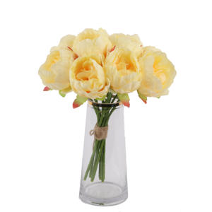 Peonías de seda para decoración del hogar, accesorios para fiesta de boda, álbum de recortes, plantas falsas, pompones, rosas artificiales, flores, 1 ud. - Product Image 2