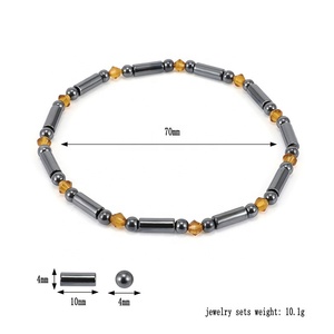 Bracelet magnétique pour la cheville, bracelet de thérapie magnétique en pierre, bracelet pour la cheville amincissant, bijoux de santé, bracelet pour la perte de poids - Product Image 4