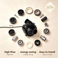 Pompe à eau miniature CC sans balais 12V OEM personnalisée, haute efficacité, résistante à la corrosion, IP68, débit 95L/min, bruit 40dB pour