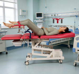 เตียงตรวจภายในไฟฟ้าทางนรีเวชวิทยา ยี่ห้อ Hochey สำหรับคลินิกและโรงพยาบาล - Product Image 4