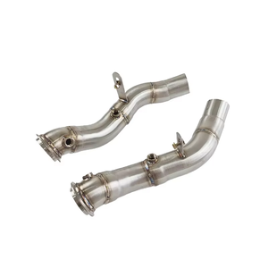 Contach Downpipe pour <span class=keywords><strong>Alfa</strong></span> Romeo Giulia <span class=keywords><strong>Stelvio</strong></span> <span class=keywords><strong>Quadrifoglio</strong></span> 2.9T Downpipe 2017 + - Product Image 5