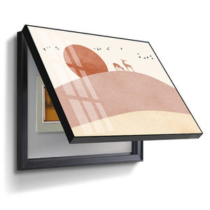 Cuadro decorativo para caja de medidor eléctrico, sin necesidad de taladrar, cubierta decorativa minimalista nórdica, interruptor de encendido principal - Product Image 3
