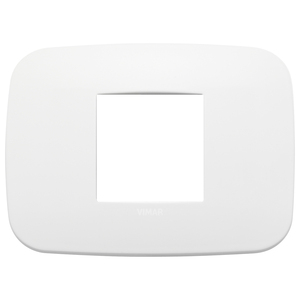 Vimar Placca Round 2MC Polar Matt Total Look 12.75x9.5x1.62 Wall <b>Switch</b> Cover - Product Image 1
