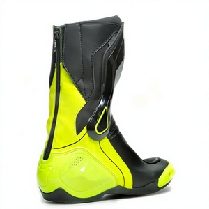 Botas de Motociclismo de Cuero Negro, Protectoras, Impermeables, Transpirables, de Secado Rápido, OEM Personalizadas para Adultos, para Todas las Estaciones - Product Image 4