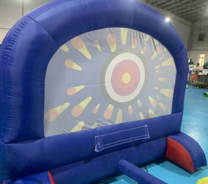 Gioco Gonfiabile di Carnevale Corsa con Palline Fluttuanti e Tiro a Segno per Bambini - Product Image 4