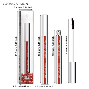 Genç vizyon 3-Pack su geçirmez soyulabilir dudak kalemi seti mat lekesiz kalem Lipliner çengel tasarımı ile - Product Image 3