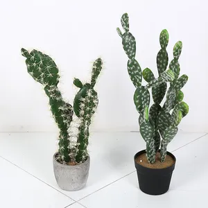 Kaktus suculentas künstliche Sukkulenten ungepunktete dekorative Pflanzen in Töpfen für Wohnkultur