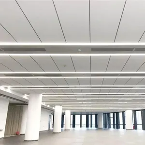 Perforated Mineral Wool Board Acoustic Proof Artistic Ceilings Light Weight Water Resistant Mineral Fiber Wool Ceiling Tiles