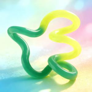 <span class=keywords><strong>Jouet</strong></span> de décompression en plastique torsadé multicolore, changeant de température, polyvalent, pour l'entraînement de la pensée et la relaxation - Product Image 4