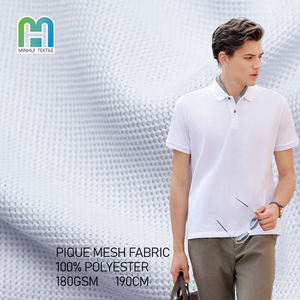 Venta caliente Piqué poliéster tejido de punto transpirable Material de secado rápido para deportes Polo camisa fabricante de ropa - Product Image 1
