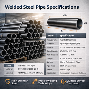 Труба обсадная сварная большого диаметра API 5L X42 X52, резьбовая и соединительная, из углеродистой стали, с толстыми стенками, от производителя - Product Image 3
