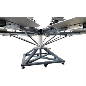 Machine d'impression sérigraphique manuelle rotative pour vêtements textiles 6 couleurs 6 stations <span class=keywords><strong>T</strong></span>-shirt Sac non tissé en vente <span class=keywords><strong>T</strong></span>-shirts - Product Image 3