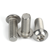 Sekrup Kepala Tombol Torx Profil Rendah dengan Penggerak Hexalobular dari Baja Tahan Karat ISO 7380 304