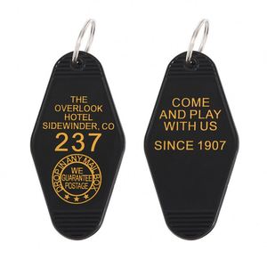 CY Wholesale Custom Promotional Multiple Color DIY Print Hotel <b>Name</b> Acrylic Vintage Hotel Keychain - Product Image 3