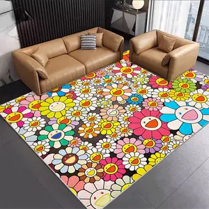 Tapis pour enfants tapis de sol couverture de chevet de chambre de fille lit de dessin animé de chambre de garçon antidérapant sous le lit tapis de pied avant