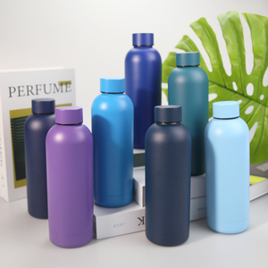 Personalisierte Wasserflasche Gym 500ml Pulverbeschichteter Becher Doppelwandige Vakuum-Thermosflasche Trinkflasche aus Edelstahl - Product Image 5