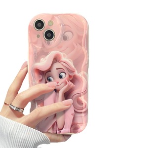 Nuovo stile <span class=keywords><strong>per</strong></span> <span class=keywords><strong>capelli</strong></span> e ragazza stampa con bordo ondulato custodia morbida <span class=keywords><strong>per</strong></span> telefono in TPU <span class=keywords><strong>per</strong></span> Iphone 6 7 8 Plus X Xr XS 11 12 13 14 15 16 17 Pro Max - Product Image 6