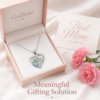 LUOYUNE Collier de luxe en opale en forme de cœur plaqué or 18 carats avec pendentif cœur pour maman, cadeau d'anniversaire pour femme, bijoux tendance pour elle