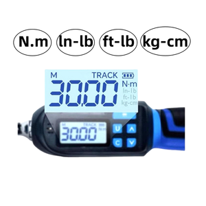 Chave de <span class=keywords><strong>Torque</strong></span> Digital 1.5-30N.m 1/4 polegada Chave de Alta Precisão com Notificação Sonora Quatro Unidades de Medida - Product Image 4