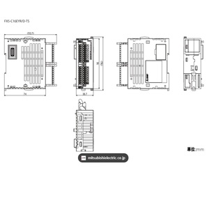 Carte d'extension de contrôleurs dédiés FX5-C16EYR/D-TS Mitsubishi PLC, module de relais à 16 sorties numériques - Product Image 2