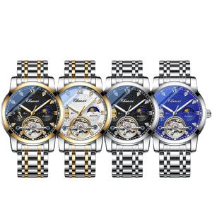 Reloj de Acero Inoxidable de Alta Calidad con Logotipo CHENXI 8870, Movimiento Mecánico Luminoso con Cielo Estrellado y Volante Hueco, Puntero de Cristal para Hombre - Product Image 1
