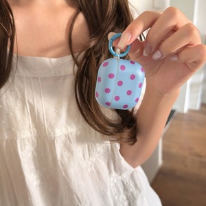 เคสหูฟังลายจุดสีพื้นสำหรับ Airpods Pro 3 4 พร้อมคลิปป้องกันการสูญ<span class=keywords><strong>หาย</strong></span> - Product Image 6