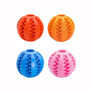 Las mejores mancuernas dispensadoras de comida para perros, juguete para masticar perros Tpr, juguetes para mascotas, juguetes interactivos y de movimiento - Product Image 1