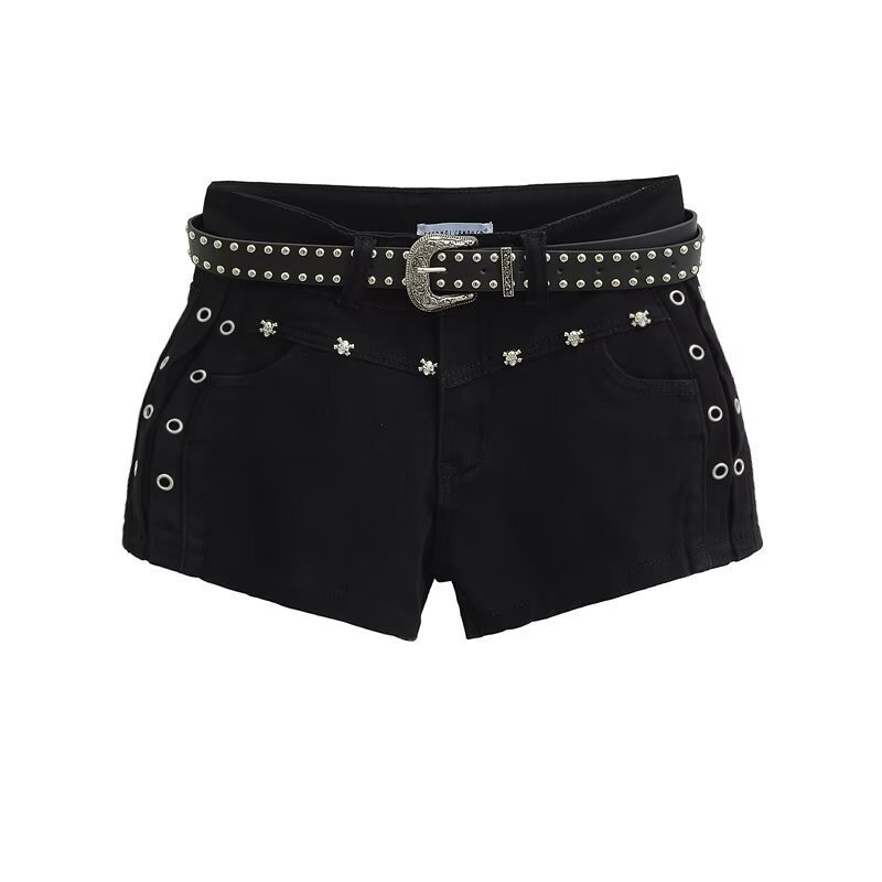 Black with a belt