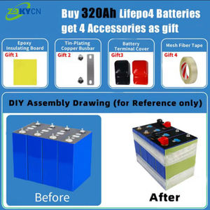 Paket Baterai LiFePO4 Prismatis CATL/EV 105Ah 314Ah 340Ah 3.2V DIY 12V/24V/48V Gotion Grade-A Penyimpanan Energi Surya 6000-Siklus CE - Product Image 4