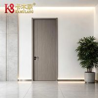 Portes intérieures modernes en bois massif composite MDF mélaminé polymère, isolation acoustique, construction durable, pour salon et hôpital