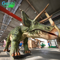 Parc d'aventure Gecai, grand dinosaure interactif réaliste, robot géant, dinosaure animatronique simulé