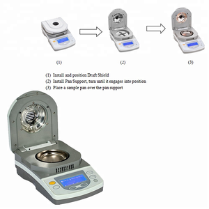 10g 10mg DSH-10A schnelle <span class=keywords><strong>Halogen</strong></span>-Feuchtigkeitsgehalt-Analysator für Gewürze - Product Image 3