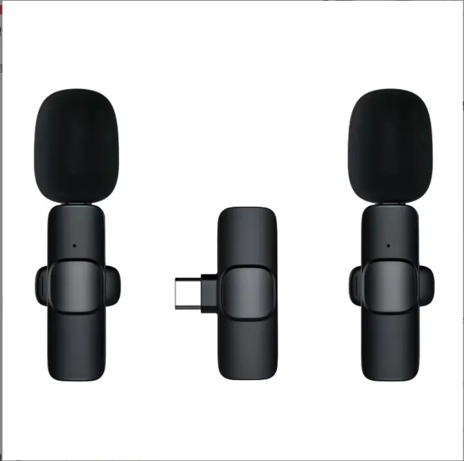 Microphone Lavalier sans fil Tiktok, Microphone d'enregistrement Audio vidéo pour iPhone iPad Android Live K8, Microphone de jeu de revers