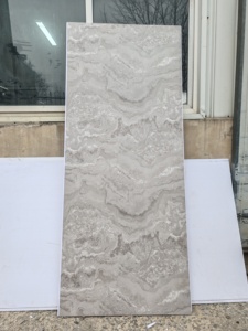 Panneau mural de douche en PVC effet marbre béton foncé 1/1,2 m, qualité supérieure, imperméable, finition UV, panneau décoratif pour salle de bain - Product Image 2