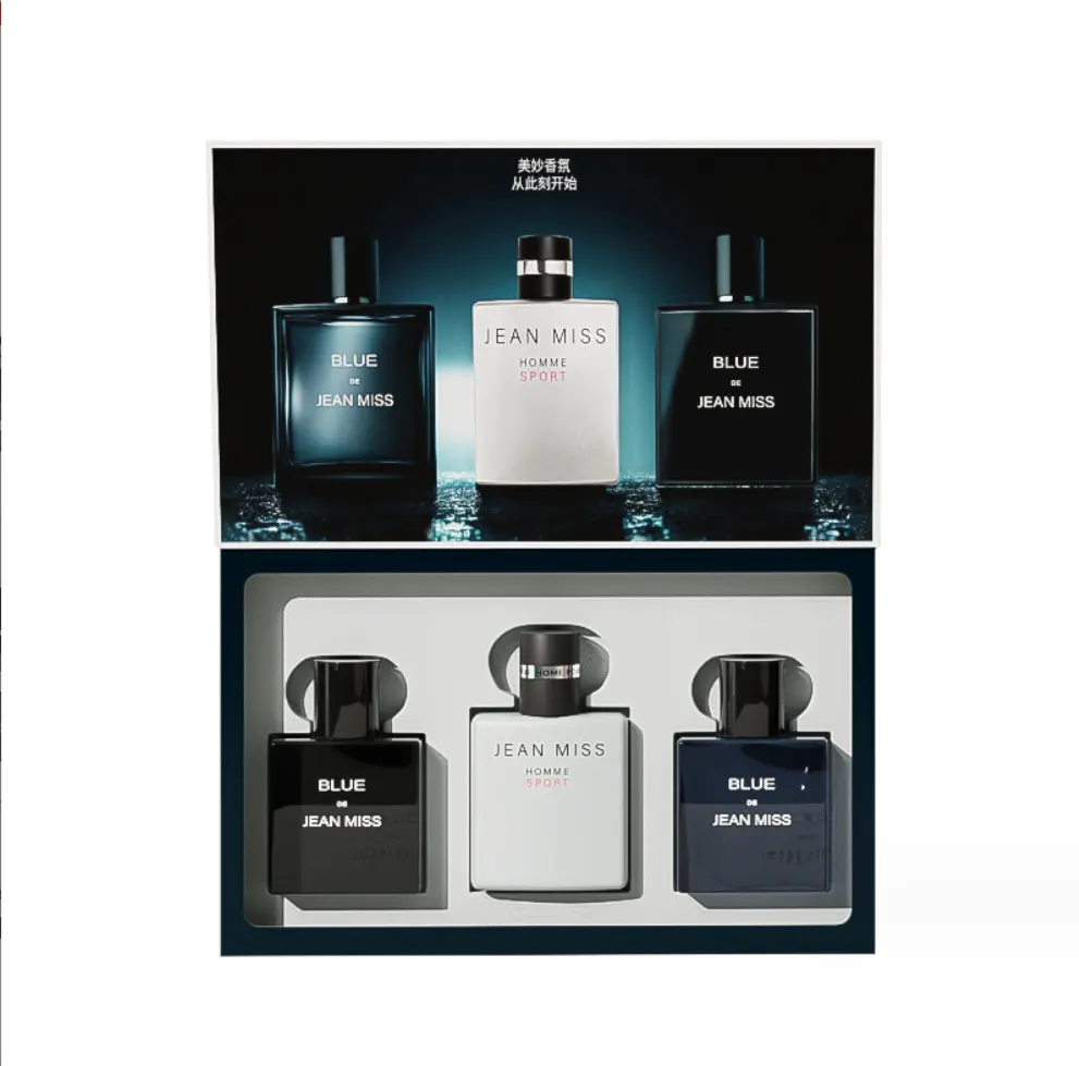 Rts Wholesale Men's Perfume Set Designer Perfume Brands Gentleman Light Fragrance Cologne Gift Box