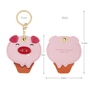 Porte-cartes en cuir de fruit, porte-clés, petit cadeau créatif pour les filles, pendentif pour <span class=keywords><strong>sac</strong></span> - Product Image 6