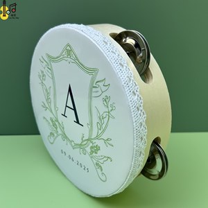 Tamburello 6 pollici personalizzato personalizzato tamburello festa di nozze chiesa bomboniera tamburo giocattolo prezzo matrimonio tamburello - Product Image 4