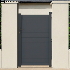 Portails de sécurité en aluminium sur mesure, thermolaqués noir et blanc, portails piétonniers, largeur 3m, <span class=keywords><strong>4m</strong></span>, hauteur 1,8m - Product Image 2