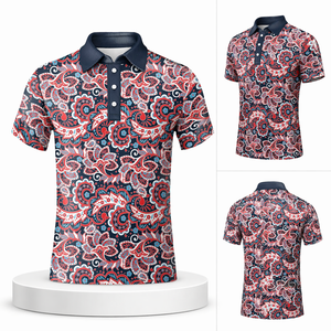 Polo Deportivo para Hombre, Absorbente de Humedad, Secado Rápido, Elástico en 4 Direcciones, Transpirable, Corte Atlético, Ropa de Golf OEM - Product Image 4