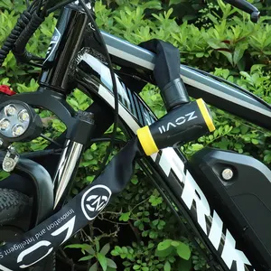 قفل سلسلة الدراجة بلوتوث قفل الدراجة قفل الدراجة سجل الأمن الثقيلة واجب سلسلة قفل