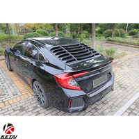 Aileron de pare-chocs arrière en acier inoxydable ABS de style moderne pour HONDA CIVIC berline 2016-2022