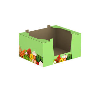 Boîte de présentation en carton ondulé personnalisée au détail pour magasin de collations et de noix support de sac en papier promotionnel - Product Image 1