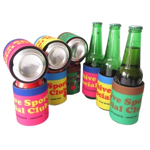 Custom Sublimation 5mm Neoprene Slap Wrap Koosi Coozies Slap Beer Can Cooler Coolies Backpack with Full Printing - Product Image 5
