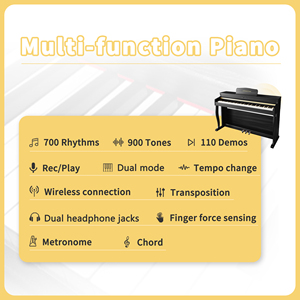 LeGemCharr Piano <b>Keyboard</b> Piano 88 Keys Digital Worlde Digital Piano 88 Weighted Keys - Product Image 3