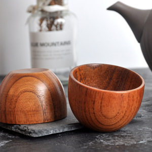 Vente en gros de 75ml tasse à thé Kung Fu en bois massif Design moderne japonais/coréen <span class=keywords><strong>bambou</strong></span> vin/Cappuccino tasse pour Bar/café/boire - Product Image 2