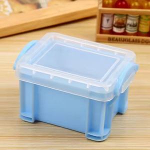 Caja Organizadora de Plástico Transparente con Cierre, Mini, Color Caramelo, para Almacenamiento de Cosméticos, Aretes y Joyería, Venta al Por Mayor Personalizada - Product Image 2