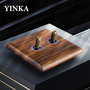 YINKA Brass Toggle 3 Gang 2 Way <strong>13A</strong> <strong>UK</strong> <strong>Socket</strong> EU US Powerpoint Household Wall Switch <strong>Socket</strong> - Product Image 2