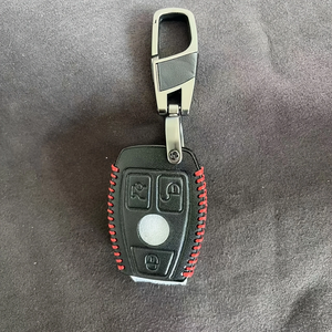 Étui de protection pour clé de voiture en cuir PU de luxe, résistant aux rayures, léger, pour GLK/GLA <span class=keywords><strong>OLIVER</strong></span> - Product Image 3