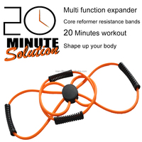 Expansor Multifuncional Deportivo para Moldear el Cuerpo, Tubo de Fitness Core Plus, Bandas de Resistencia para Ejercicio