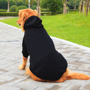 Solid Color Clothing <b>Warm</b> Soft Pet <b>Coat</b> Large <b>Dog</b> Hooded Hoodie - Product Image 2